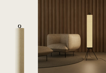 NOOI - LED linen floor lamp with dimmer by Aromas del Campo - view 2